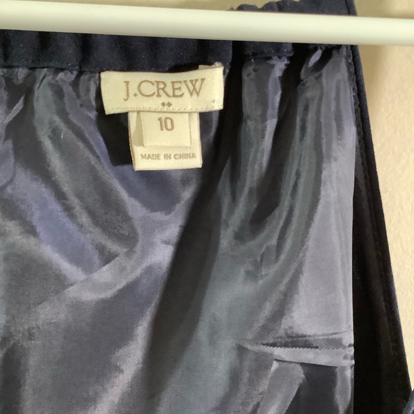 J. Crew Factory Navy Blue Halter Spaghetti Strap Sheath Maxi Dress - Picture 5 of 7